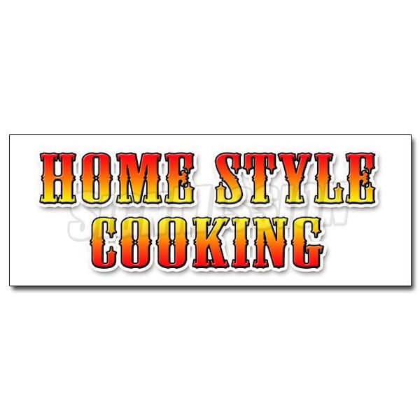 Signmission HOME STYLE COOKING DECAL sticker comfort food turkey beef ham meatloaf, D-12 Home Style Cooking D-12 Home Style Cooking - main